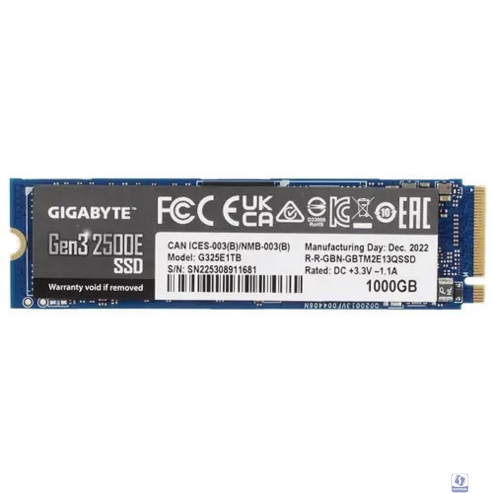 Gigabyte SSD 1TB G325E1TB  M.2 NVMe PCIe 3.0