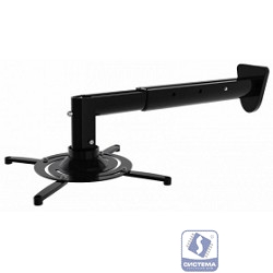 Cactus CS-VM-PR05BL-BK черный Кронштейн для проектора макс.10кг настенный и потолочный поворот и наклон