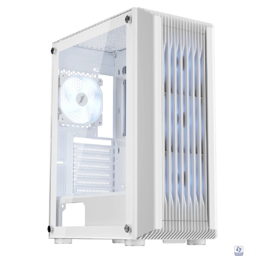 1STPLAYER BULLET HUNTER H6 ARGB White / ATX / 4x120mm ARGB fans / H6-WH-4F7-W