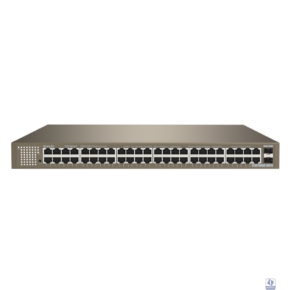 TENDA TEG1050F Коммутатор в стойку 48-Ports 10/100/1000 Base-T + 2-Ports 1000 Base-X SFP
