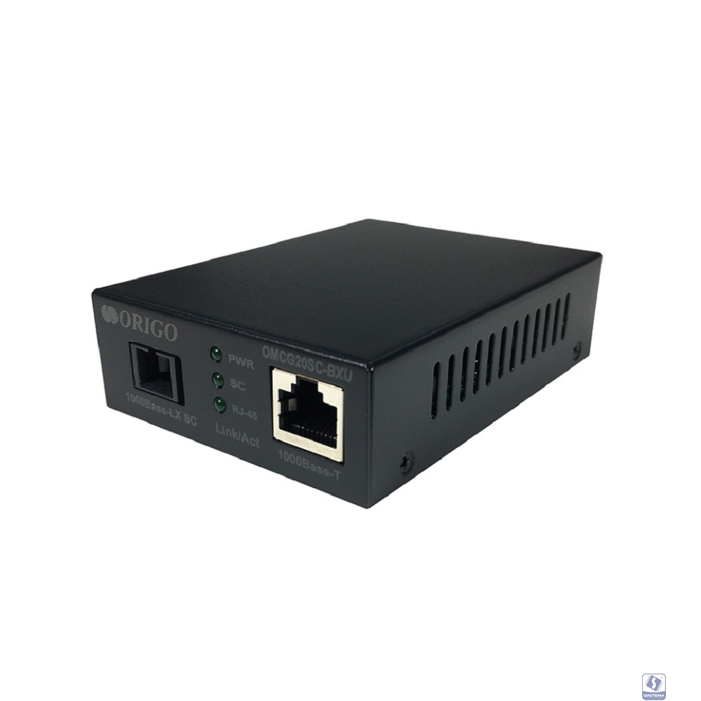 ORIGO OMCG20SC-BXU/A1A WDM медиаконвертер 1000Base-T / 1000Base-LX (SC), Tx: 1310 нм, Rx: 1550 нм, одномод, до 20 км