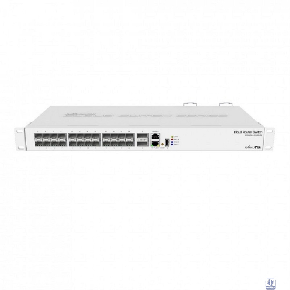 MikroTik CRS326-24S+2Q+RM Коммутатор управляемый, в стойку, 24х SFP+, 2x QSFP+