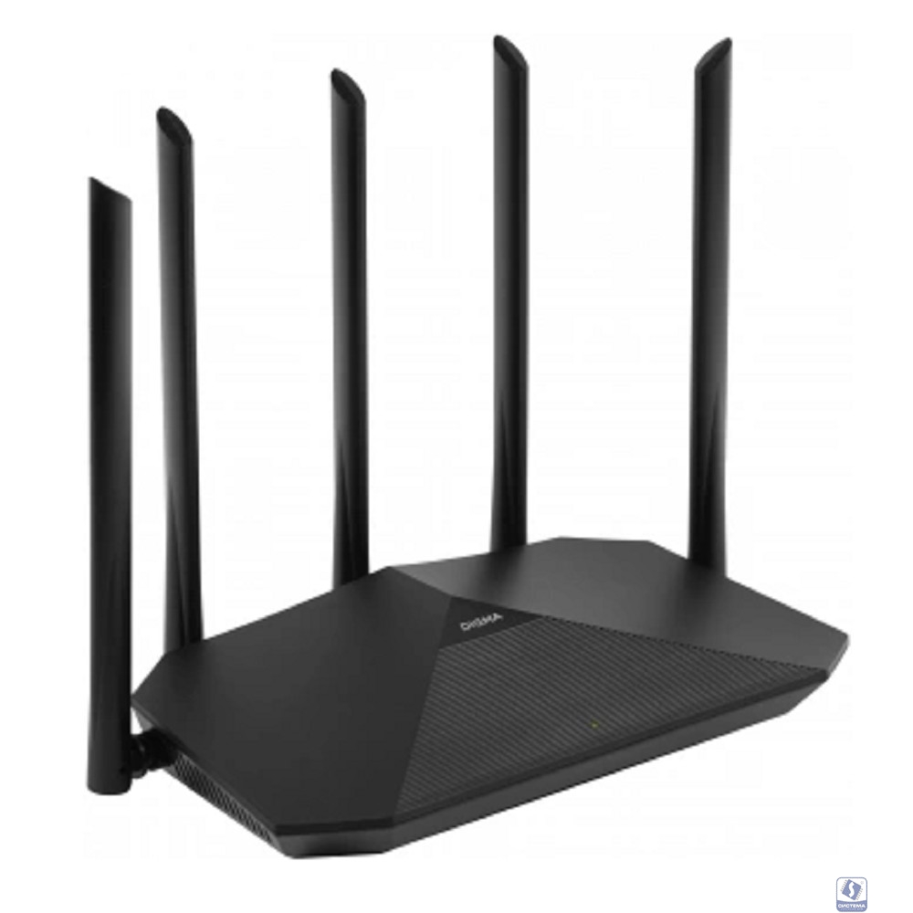 Digma DWR-AX1501 Роутер беспроводной AX1500 10/100/1000BASE-TX черный