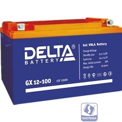 Delta GX 12-100 (100 А\ч, 12В) свинцово- кислотный аккумулятор  