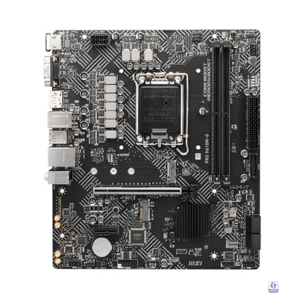 MSI PRO H610M-G, LGA 1700, Intel H610, mATX, Ret