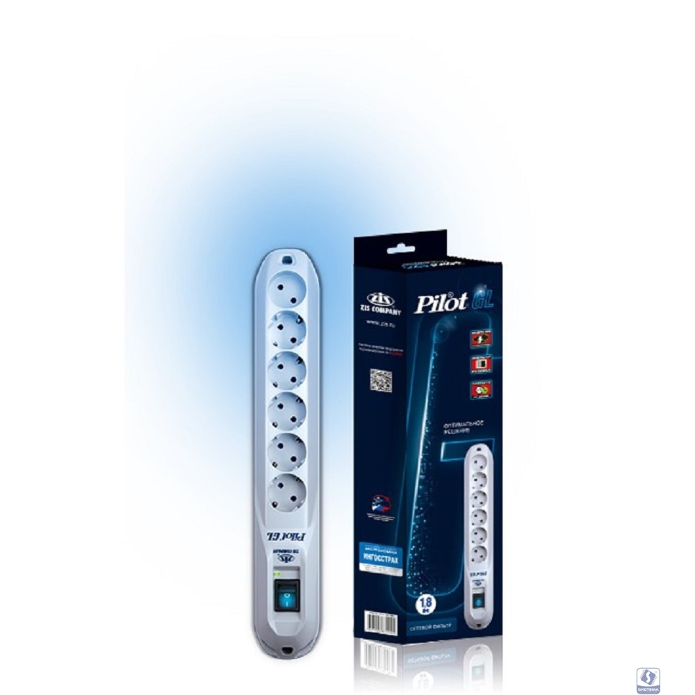 ZIS Сетевой фильтр Pilot - GL(6)  5м  
