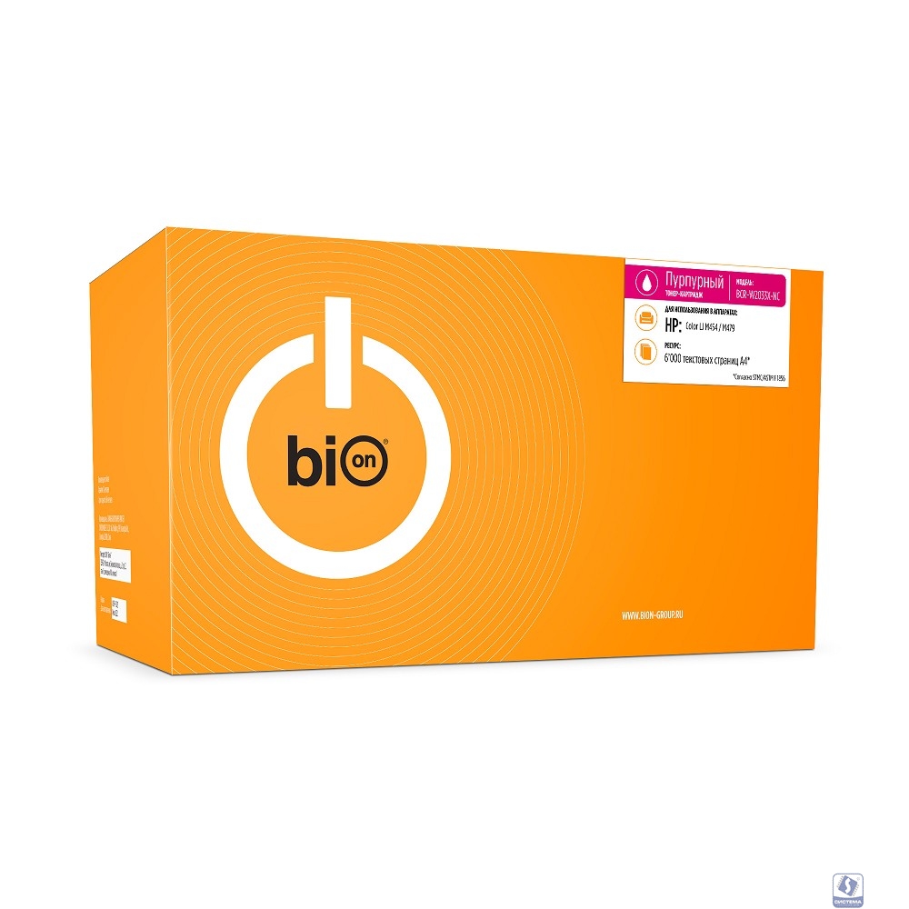 Bion BCR-W2033X-NC Картридж для HP (6000  стр.) Пурпурный, без чипа