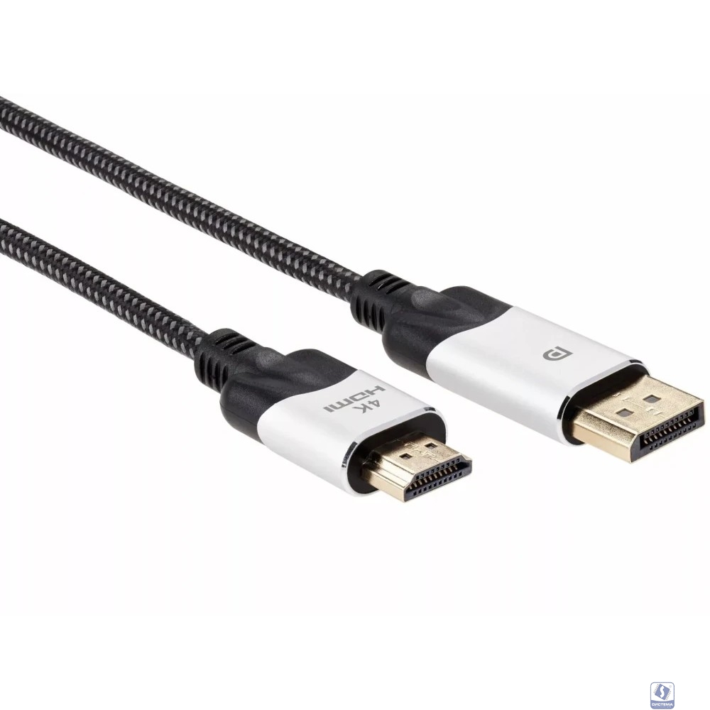 VCOM CG608M-1.8M Кабель-переходник DisplayPort M-> HDMI M 4K@60Hz 1.8m VCOM (CG608M-1.8M) [4895182211292]