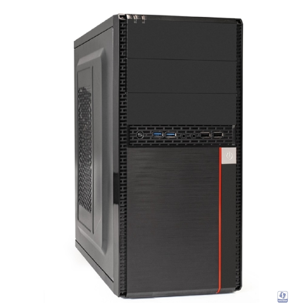 Exegate EX284039RUS Корпус Minitower BA-204U Black, mATX, <без БП>, 2*USB+2*USB3.0, Audio