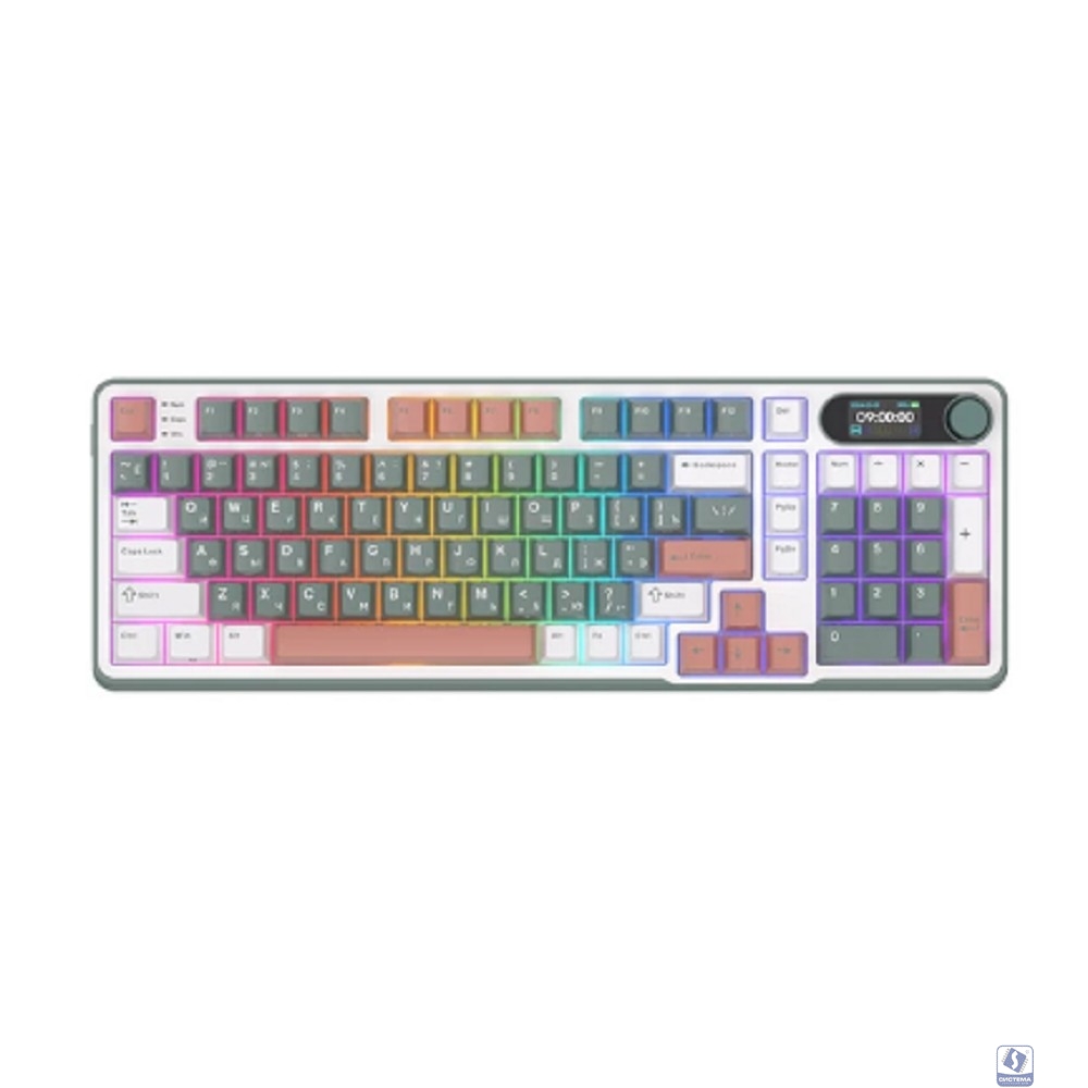 Клавиатура RK-S98 беспроводная Camping, тактильные свитчи RK Brown