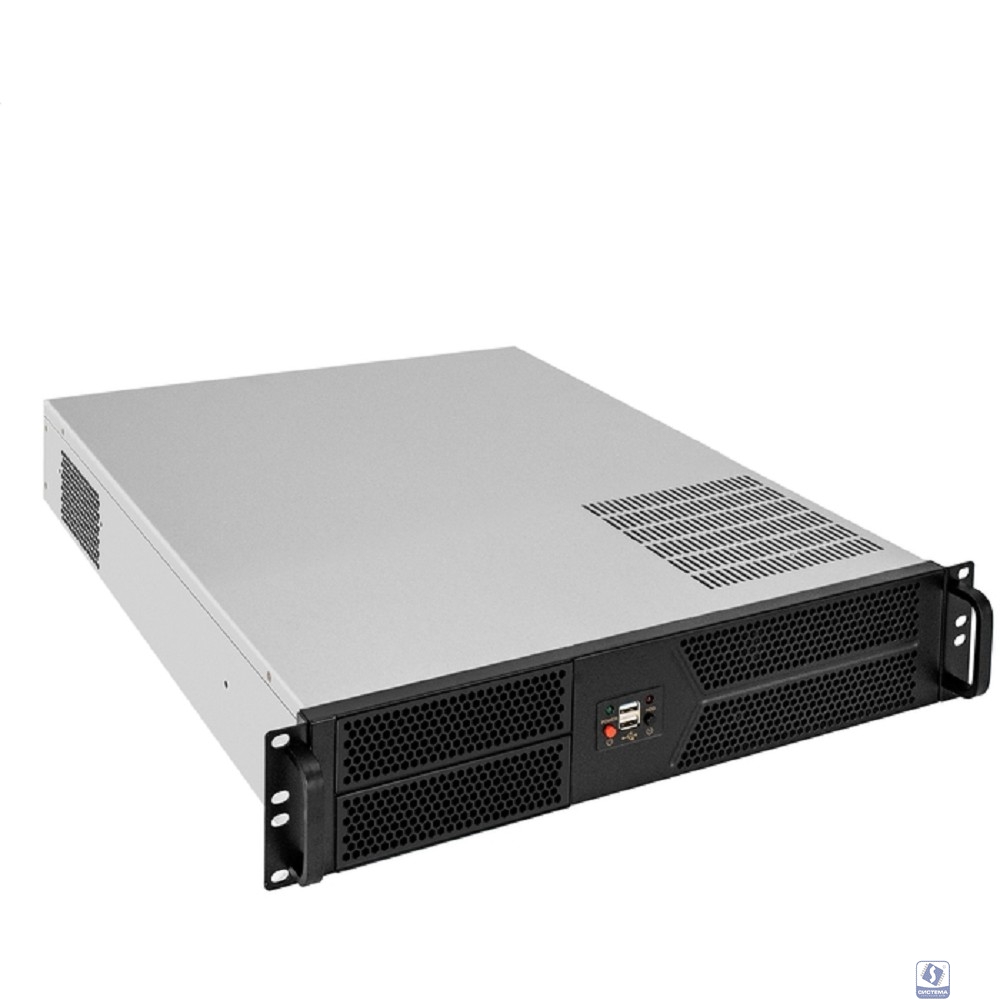 Exegate EX297732RUS Серверный корпус ExeGate Pro 2U550-04 <RM 19", высота 2U, глубина 550, без БП, 2*USB>
