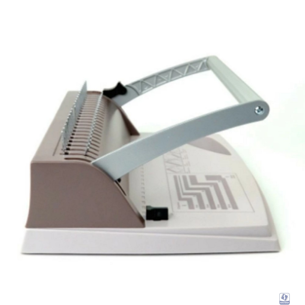 ГЕЛЕОС Переплетчик БП-9+ коричневый на пластиковую пружину,А4, ручная перфорация 9 листов, переплет макс до 170 л., глубина перфорации 2 мм