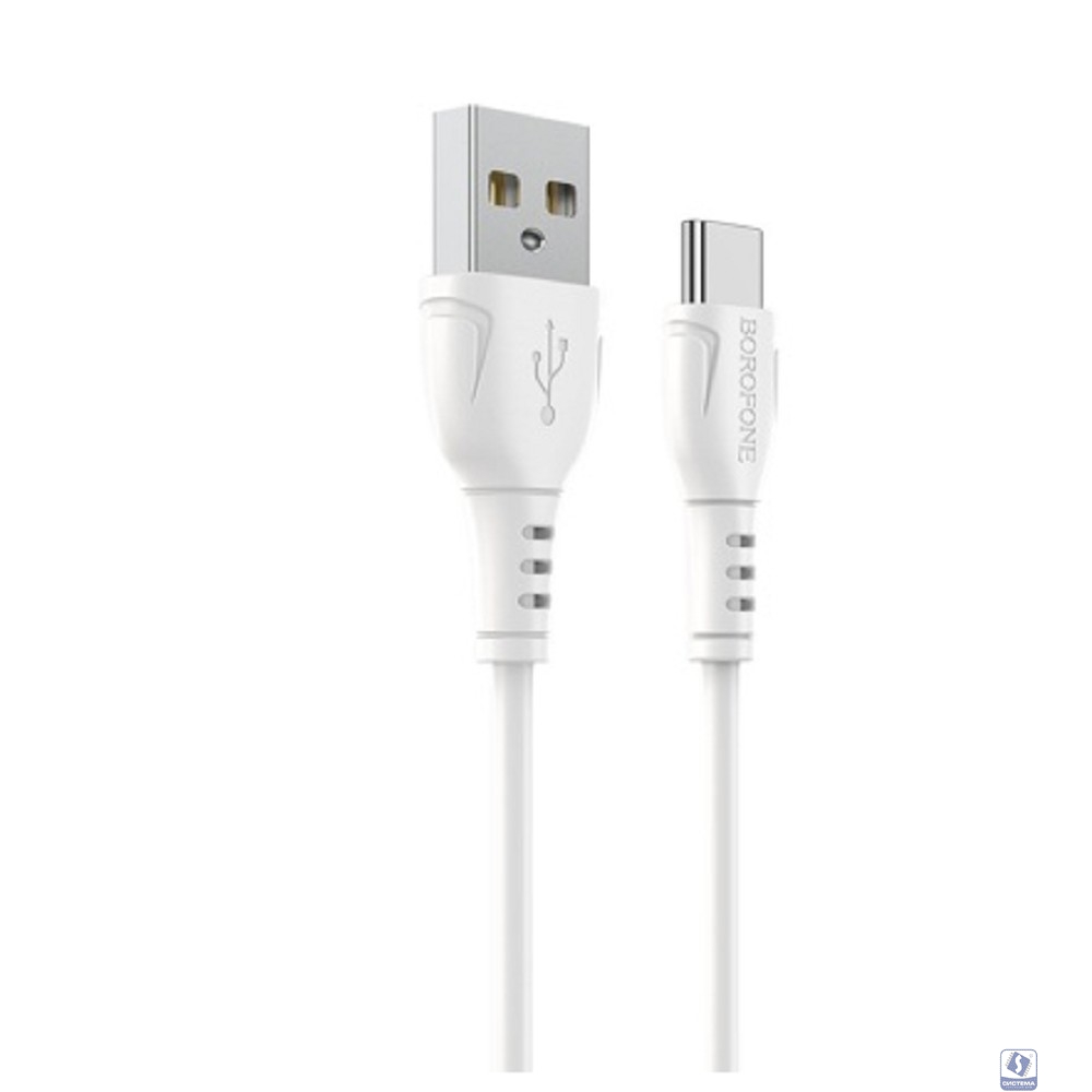 BOROFONE BX51/ USB кабель Type-C/ 1m/ 3A/ White
