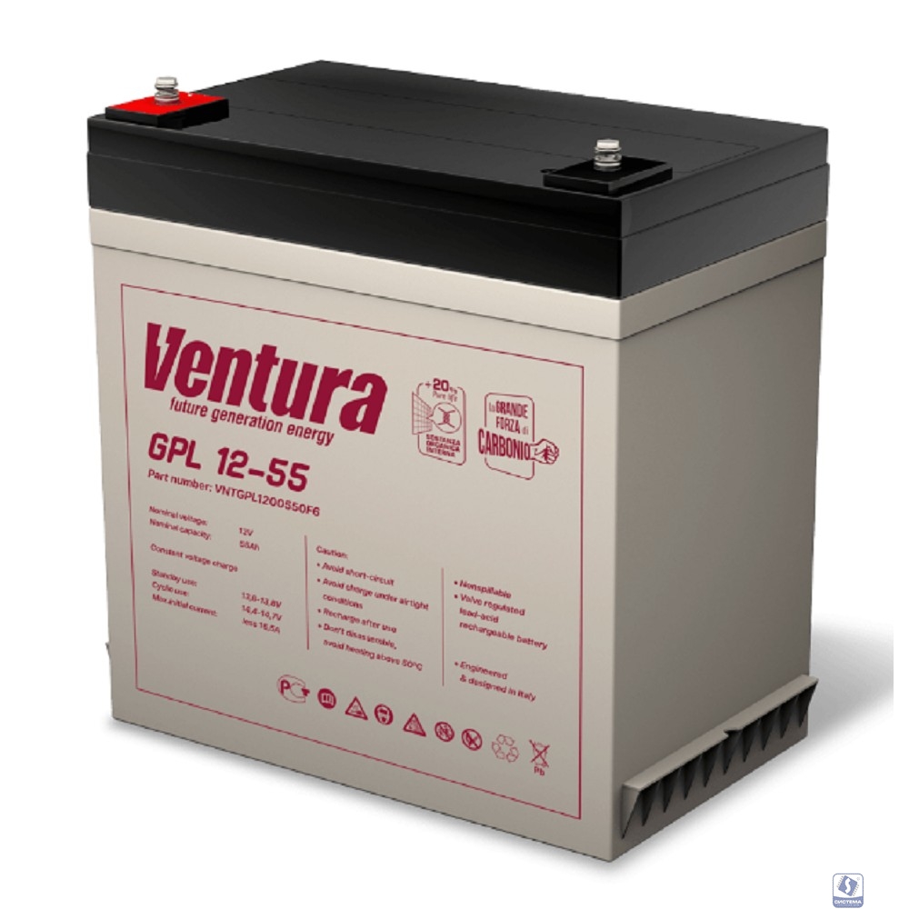 АКБ Ventura GPL 12-55   12V/58Ah 