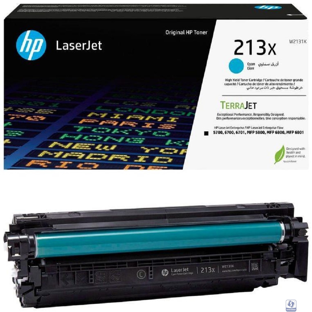 Тонер-картридж/ HP 213X Cyan High Yield Original LaserJet Toner Cartridge
