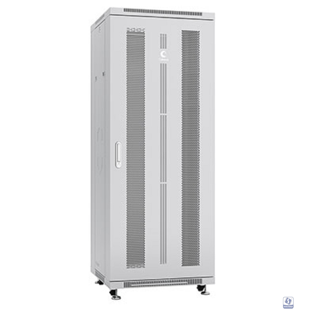 Cabeus ND-05C-32U60/60 Шкаф монтажный телекоммуникационный 19" напольный для распределительного и серверного оборудования 32U 600x600x1610mm (ШхГхВ) передняя и задняя перфорированные двери, ручка с за