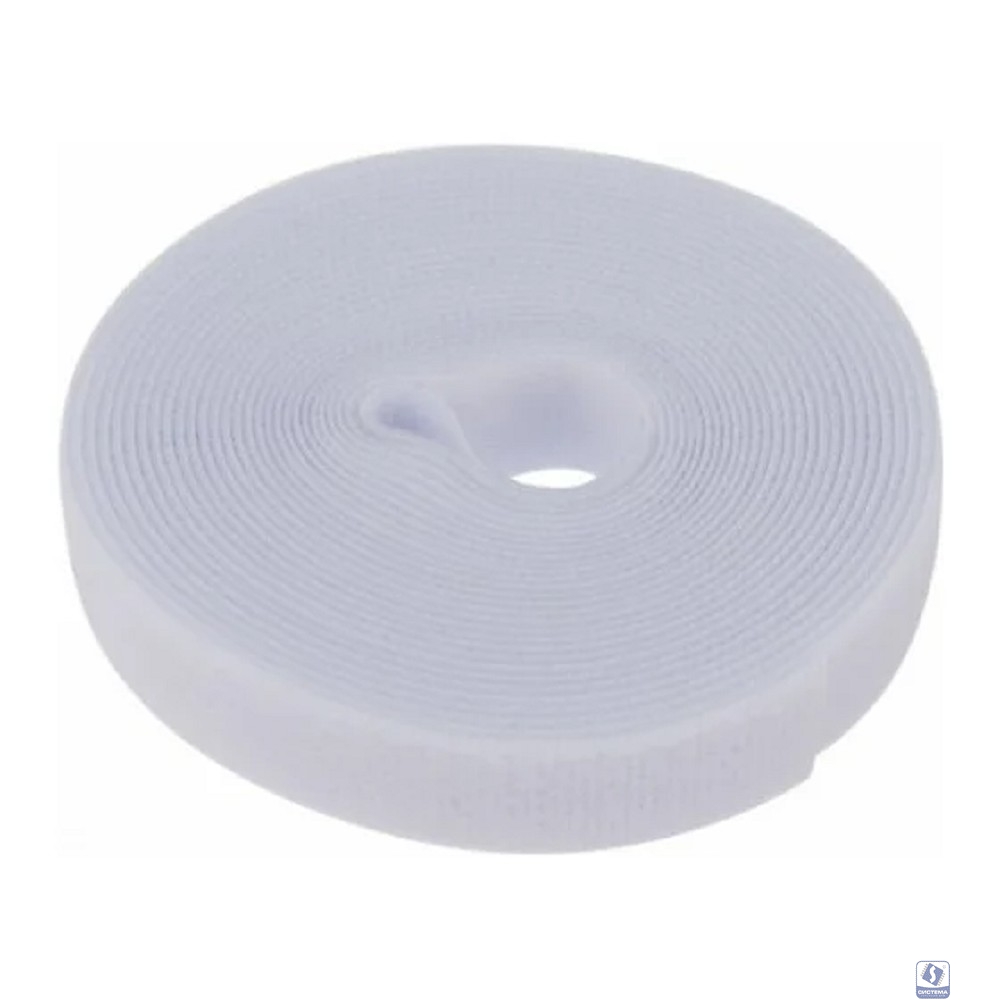 Rexant (07-7521) Лента-липучка многоразовая 5 м х 20мм, белая (1 шт/уп)REXANT