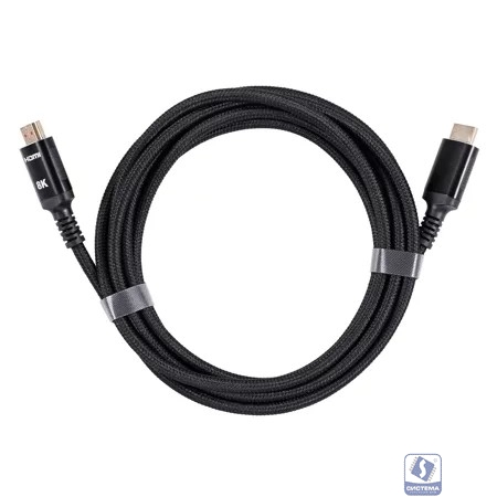 iOpen ACG859B-3.0 Кабель интерфейсный HDMI-HDMI 19M/M,ver. 2.1 8KX60Hz (Econom) оплетка 3m