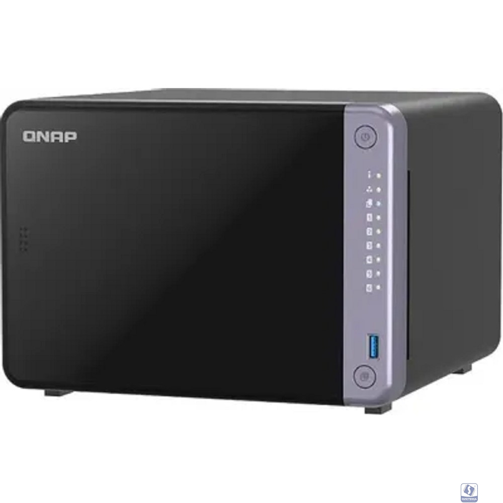 Сетевое хранилище без дисков/ SMB QNAP TS-632X-4G 6-bay 3.5" desktop NAS, AL524 4C 2.0GHz, 4GB DDR4 RAM (max 16GB), 2 x 10GbE SFP+, 2 x 2.5GbE, 1 x PCIe Gen3, 2 x USB 3.2 Gen1