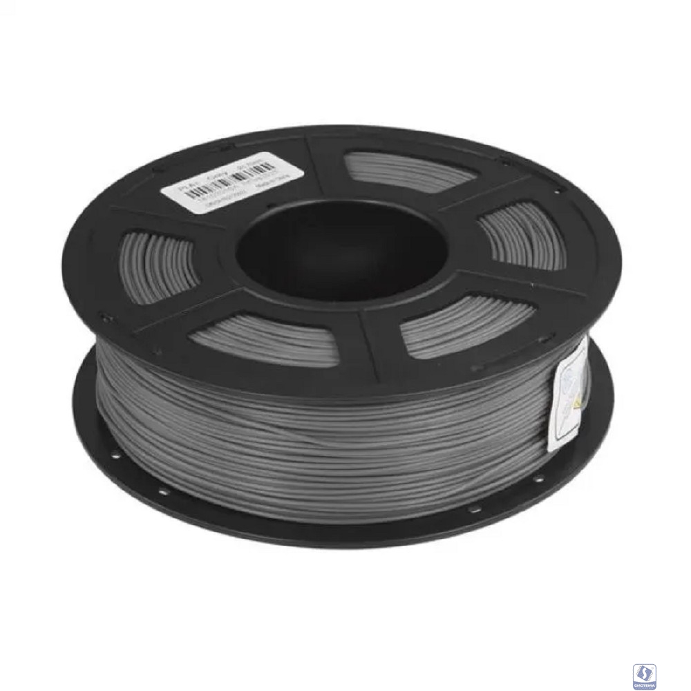Филамент NVPRINT PLA+ Grey для 3D печати диаметр 1.75мм  длина 330 метров  масса 1 кг