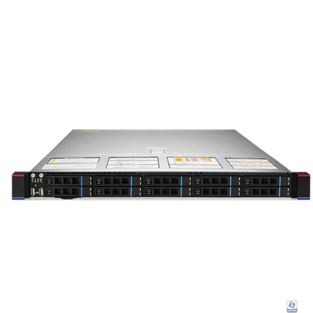 Gooxi SR101-D10R 1U, 2x Socket SP3 ; 32x DDR4; 10x 2.5" SATA/SAS ;  2х M.2 NVMe 2280 ;  2xPCIe 4.0x16;  OCP3.0 ; 2x1GbE i350; IPMI ; RAIL; 2x800W (EU power cables)