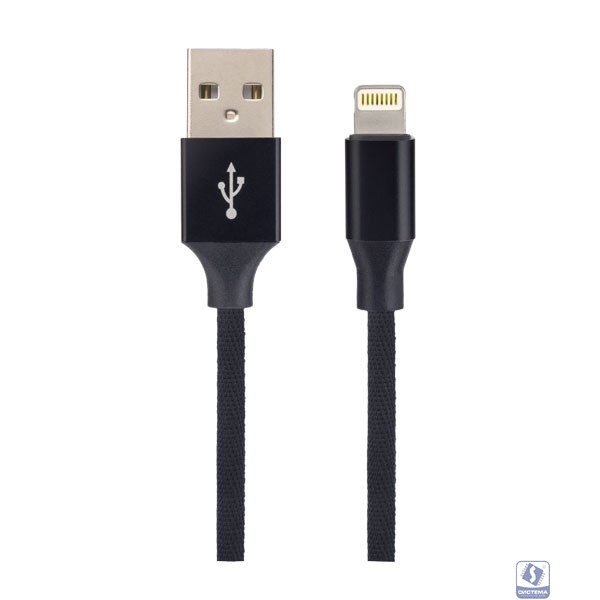 PERFEO Кабель для iPhone, USB - 8 PIN (Lightning), черный, длина 2 м., бокс (I4317)