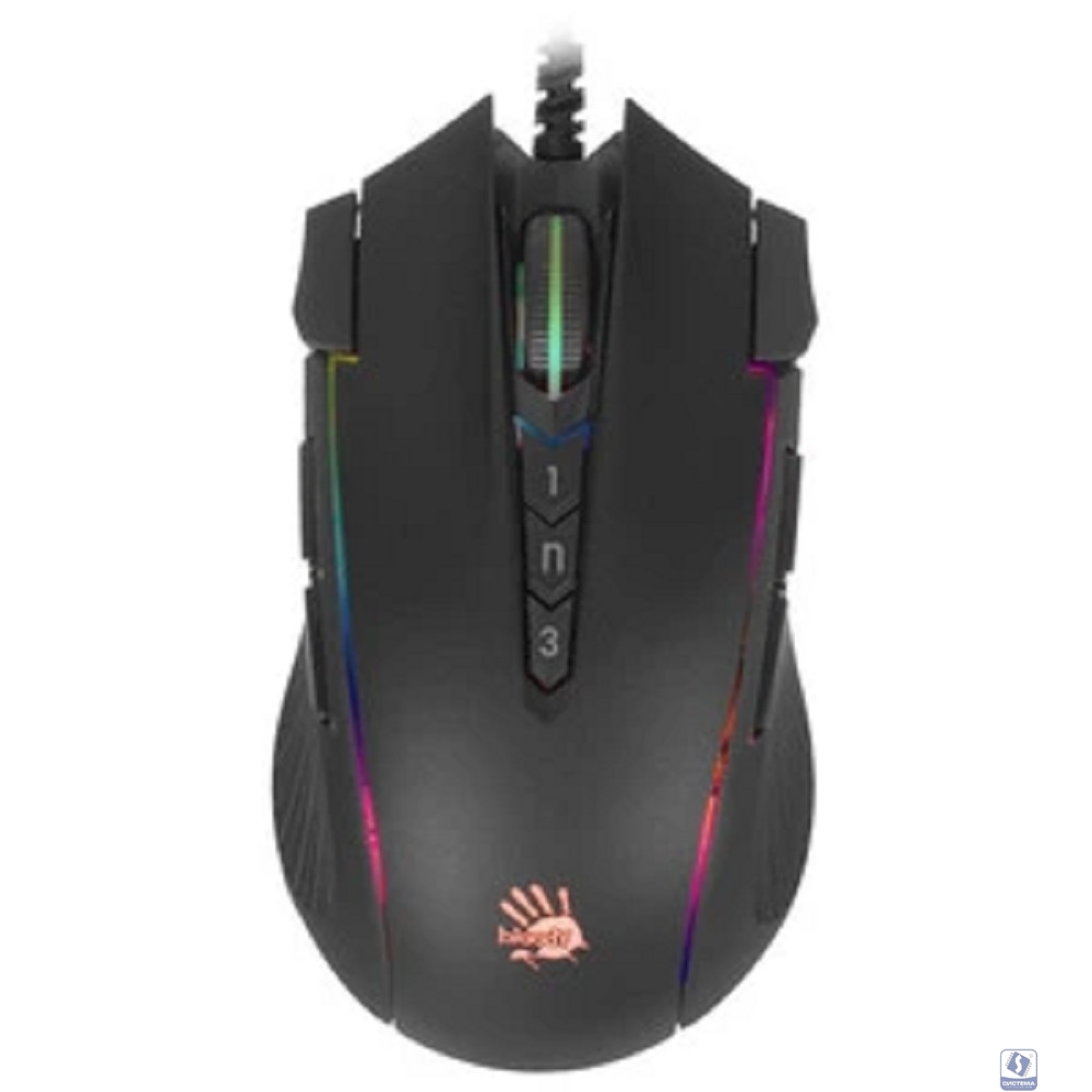 Мышь A4Tech Bloody J90s черный оптическая (8000dpi) USB (12but)