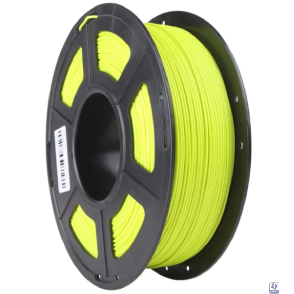 Филамент NVPRINT PLA Matte Bright Yellow для 3D печати диаметр 1.75мм  длина 330 метров  масса 1 кг