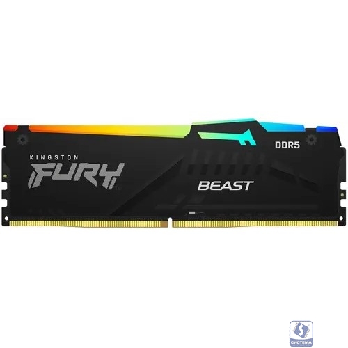 Kingston DDR5 16GB 5600 DIMM FURY Beast RGB XMP Gaming Memory KF556C40BBA-16 