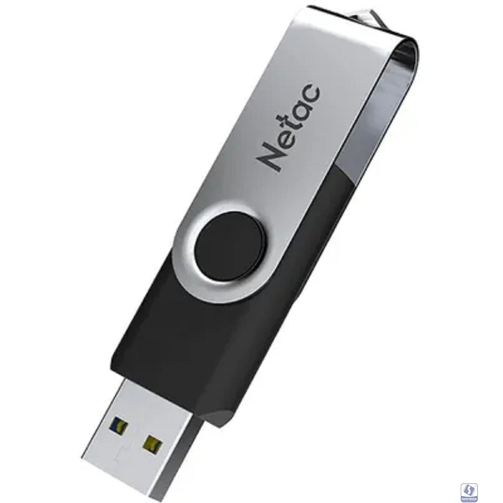 Netac USB Drive 16GB U505 USB2.0 ABS+Metal housing [NT03U505N-016G-20BK]