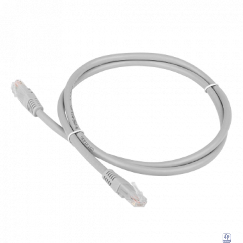 Патч-корд TWT UTP кат.6, с заливными колпачками, 10.0 м, серый