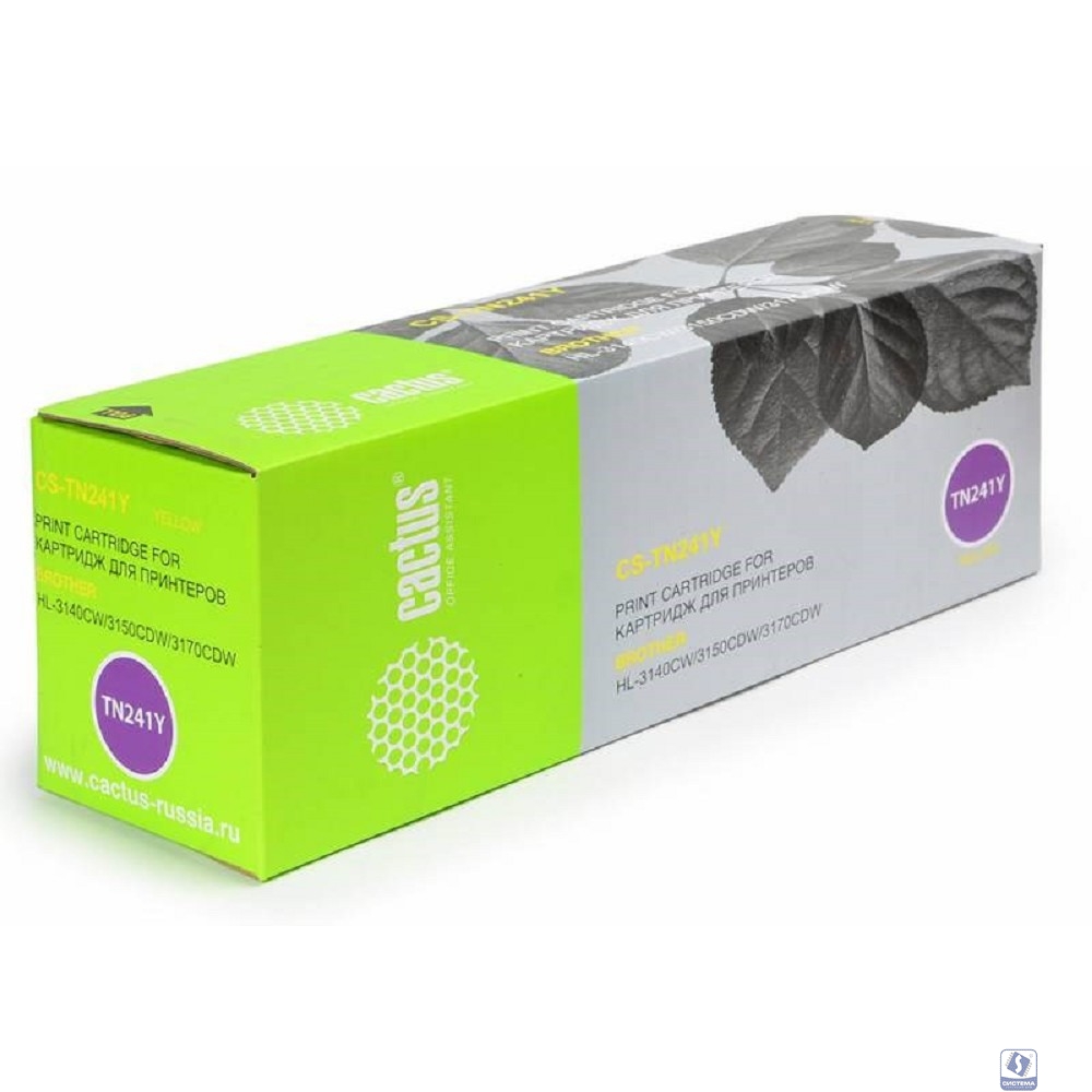 Тонер Картридж Cactus CS-TN241Y желтый для Brother HL-3170CDW (1400стр.)