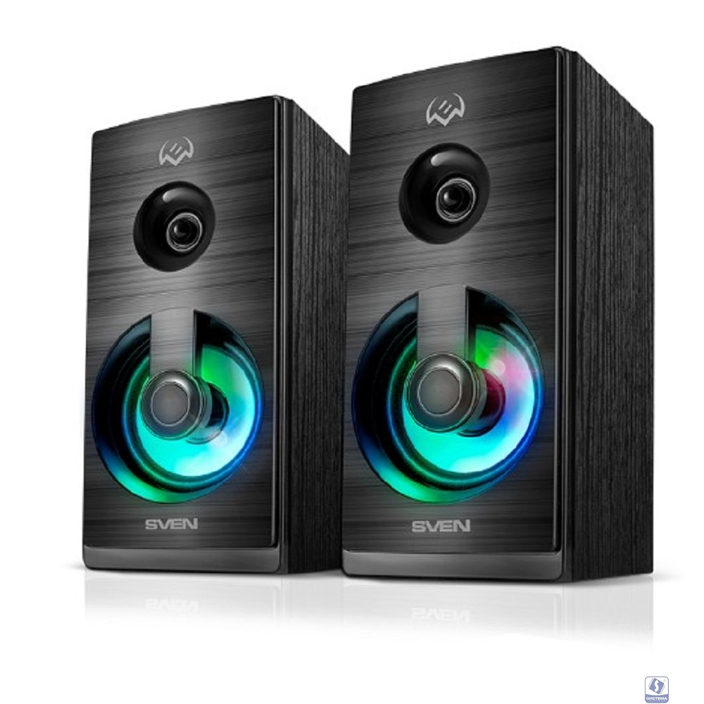 SVEN АС SPS-512, черный (6 Вт, питание USB, подсветка)   