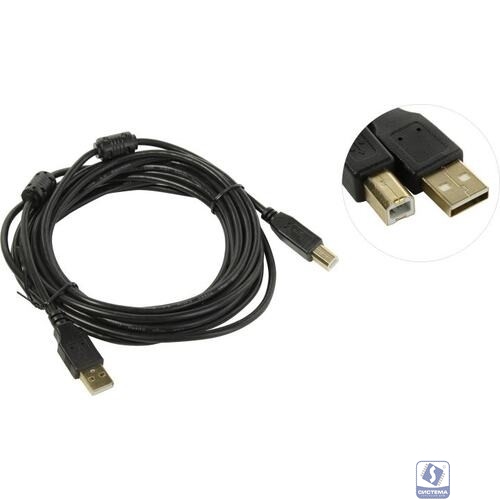 5bites UC5010-050A Проф. кабель EXPRESS USB2.0 / AM-BM / FERRITES / 5M / BLACK