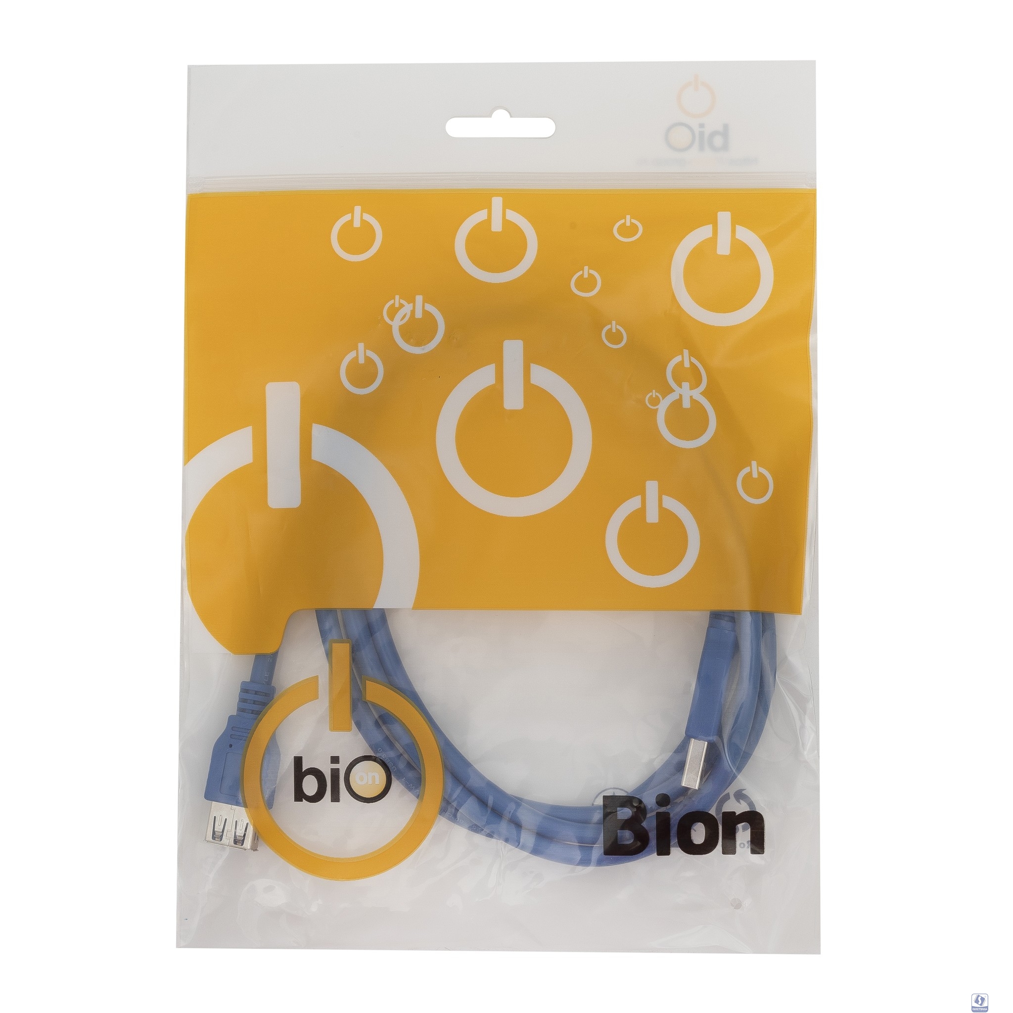 Bion Кабель удлинительный USB 3.0 AM/AF, 1.8 м, позолоченные контакты, синий [BXP-CCP-USB3-AMAF-6]