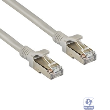 Exegate EX282001RUS Патч-корд медный FTP-RJ45-RJ45-C5e-CU-10M-GY, FTP, cat.5e, 10м, серый