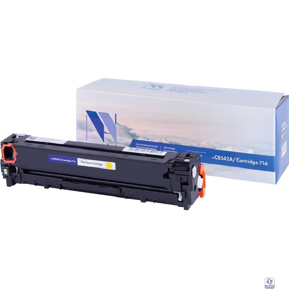 NVPrint CB542A/CRG716 Картридж  для Color LaserJet CP1215/1515/CM1518  (1400k) желтый