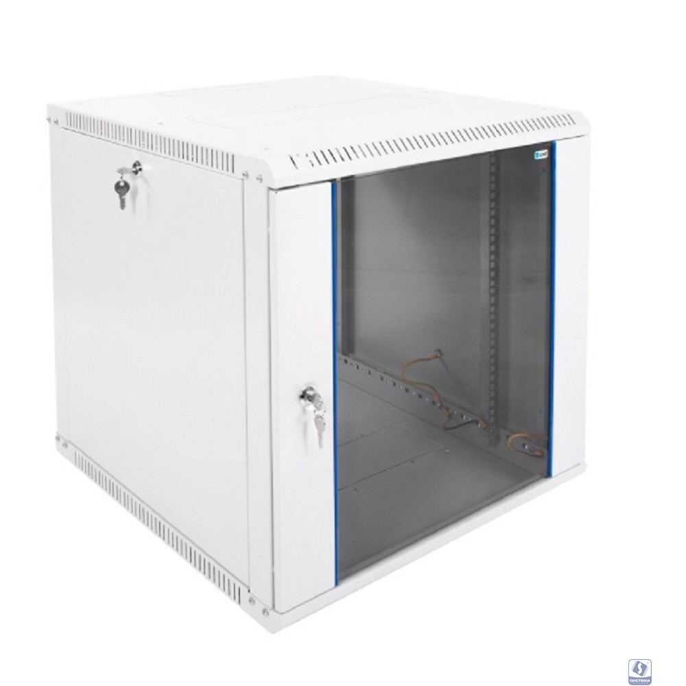 ЦМО Шкаф телекоммуникационный настенный разборный 12U (600х650) дверь стекло,цвет черный (ШРН-Э-12.650-9005) (1коробка)