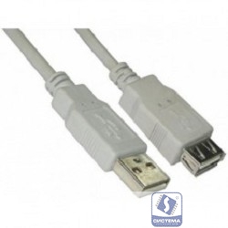5bites UC5011-030C Кабель удлинитель  USB2.0, AM/AF, 3м.