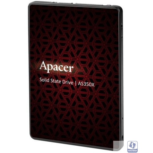 Apacer SSD PANTHER AS350X 128Gb SATA 2.5" 7mm, R560/W540 Mb/s, IOPS 80K, MTBF 1,5M, 3D NAND, Retail (AP128GAS350XR-1)