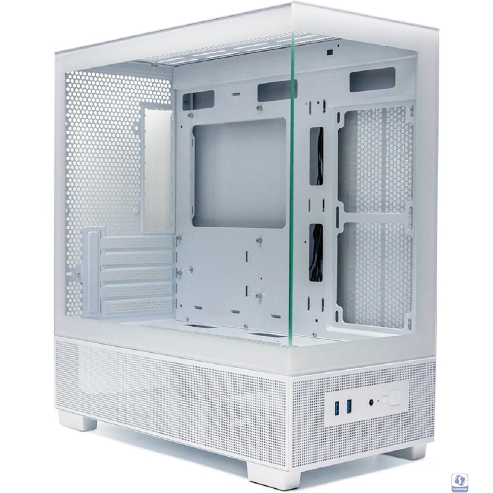 XASTRA Корпус Q500M-0F White mATX/Aquarium/Screewless/no fans/ Q500M-0F-WH