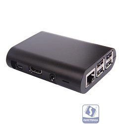 Raspberry 41433 Корпус PI 3/PI 2 model B/ model B+ (Black) овальный, на винтах (41433)