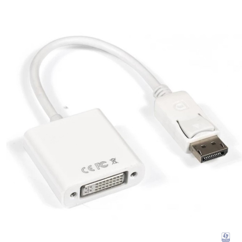 Exegate EX294676RUS Кабель-переходник DisplayPort-DVI-D ExeGate EX-A-DPM-DVIF-0.15 (20M/29F, 0,15м, позолоченные контакты)