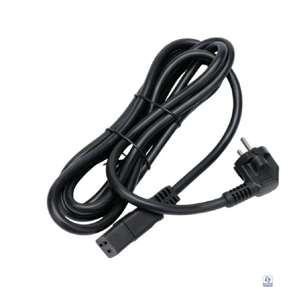 Кабель питания Cablexpert (RU) Schuko-C19, 3x2.5мм2, 16A, с заземлением, медь, 1.5м, черный, пак (PC-S22-C19-2.5-1.5M)