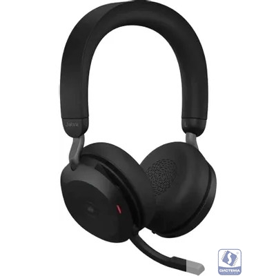 Jabra 27599-999-999 Наушники с микрофоном Jabra Evolve2 75, Link380a MS Stereo Black черный накладные BT/Radio оголовье (27599-999-999)