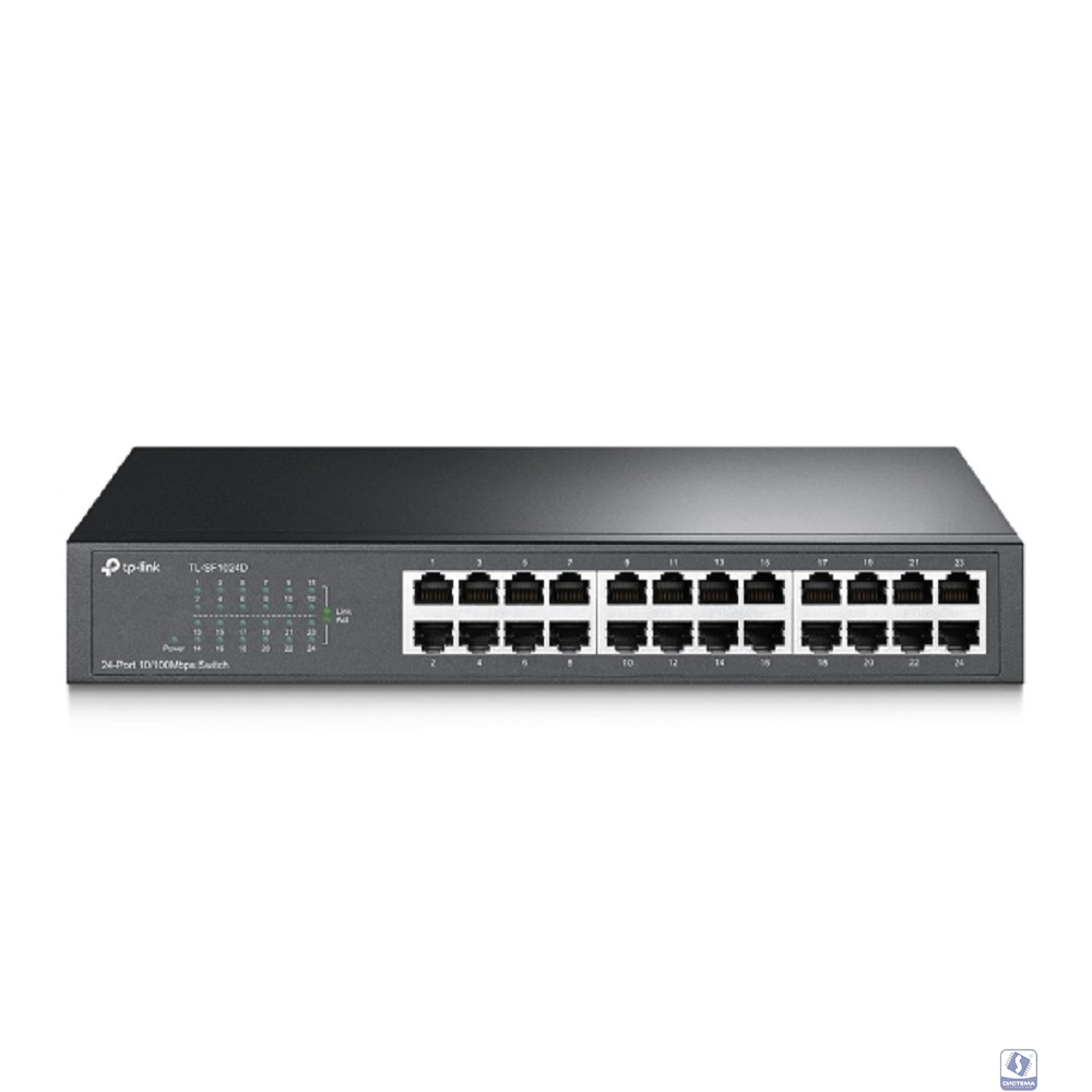 TP-Link TL-SF1024D Коммутатор с 24 портами 10/100 Мбит/с для размещения на столе или в стойке
