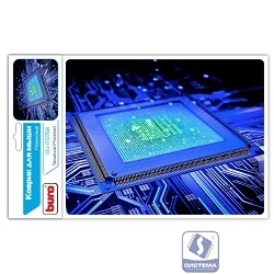 Коврик для мыши Buro BU-R51768 рисунок/процессор [338264]