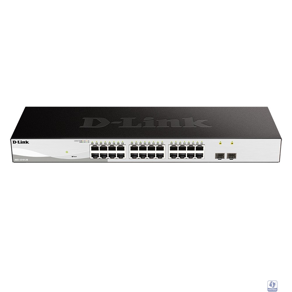 D-Link DGS-1210-26/FL2A Управляемый L2 коммутатор с 24 портами 10/100/1000Base-T и 2 портами 1000Base-X SFP
