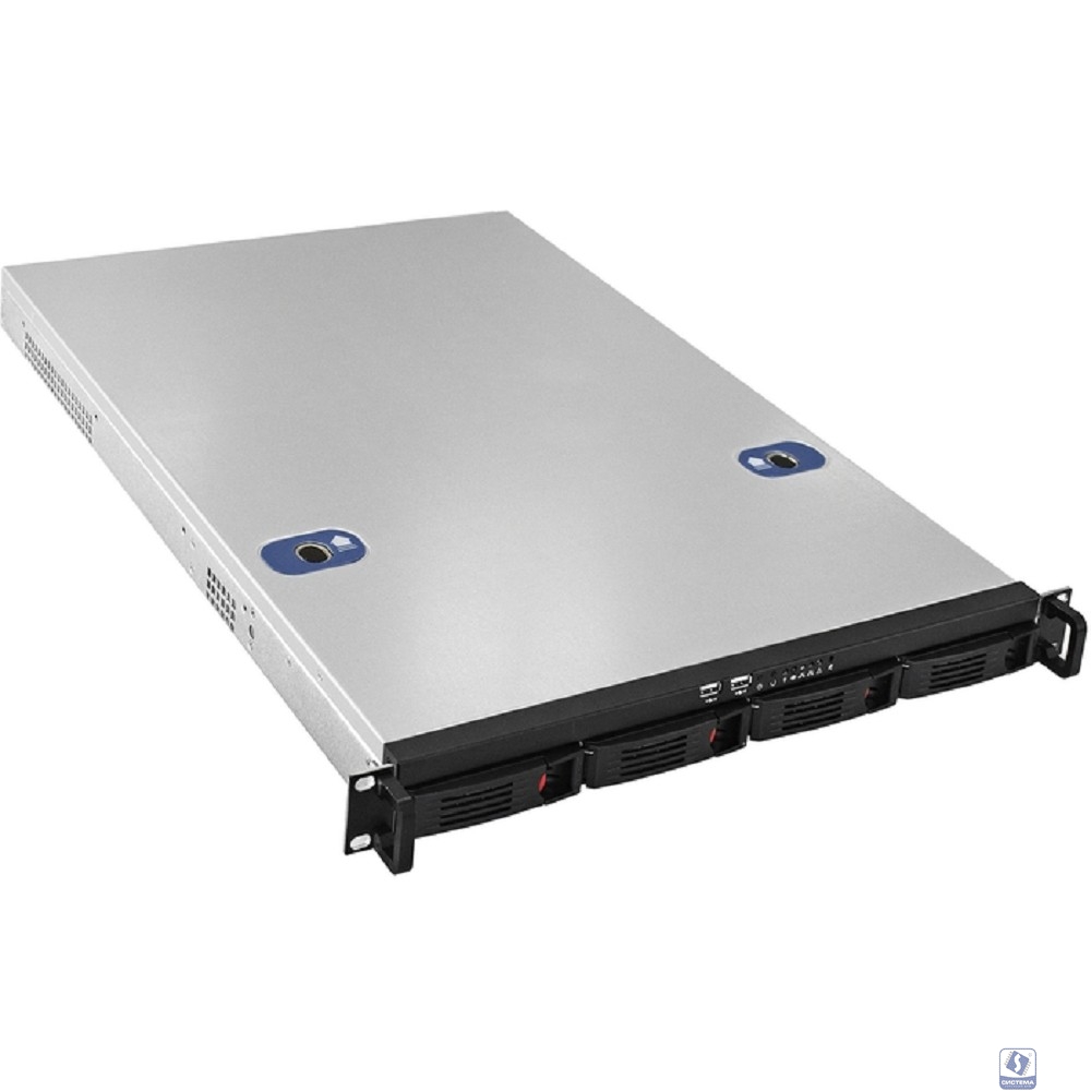 Exegate EX264267RUS Серверный корпус Exegate Pro 1U660-HS04 <RM 19",  высота 1U, глубина 660, без БП, 4xHotSwap, USB>