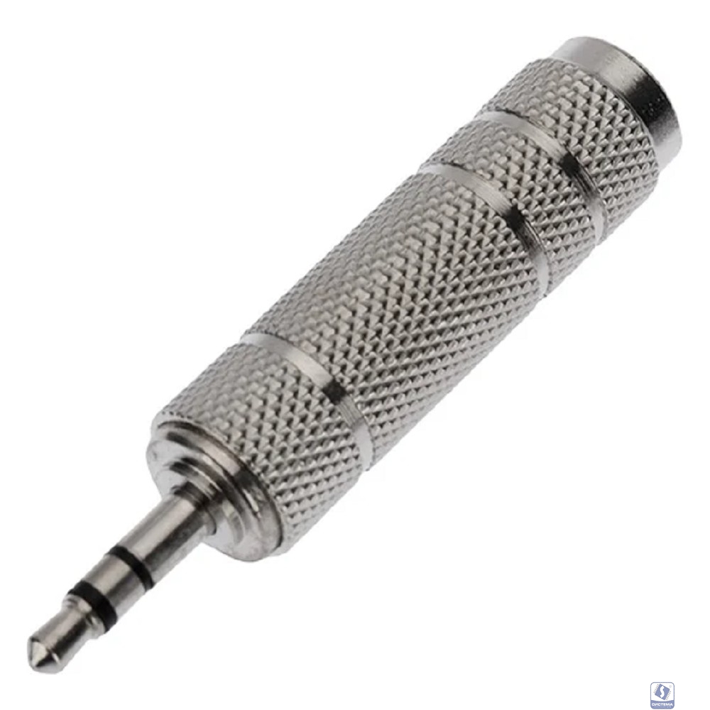 Rexant (14-0213) Переходник 3,5мм стерео штекер - 6,3мм стерео гнездо, металл